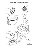 Base and pedestal unit