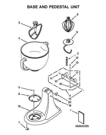 Base and pedestal unit