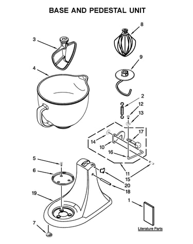 Base and pedestal unit