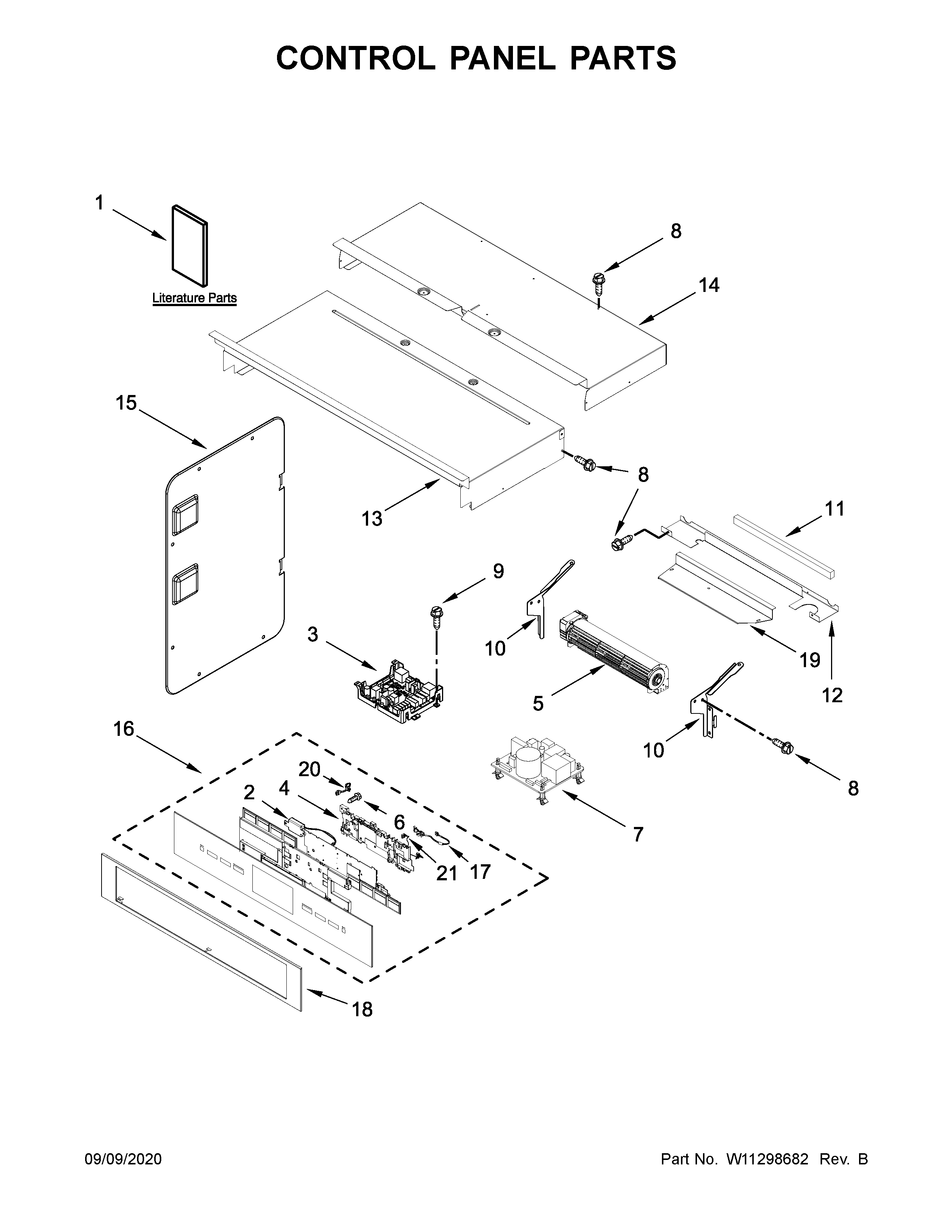 Control panel parts
