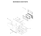 Jenn-Air JMW2427DS03 microwave door parts diagram