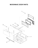 Microwave door parts