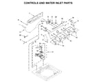 Maytag MVWC465HW3 controls and water inlet parts diagram