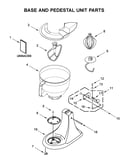 Base and pedestal unit parts