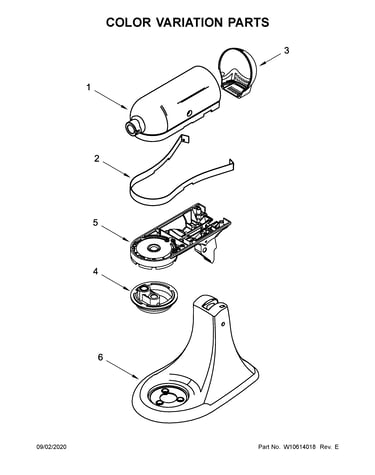 Color variation parts