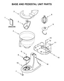 Base and pedestal unit parts