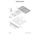 Whirlpool WFG525S0JV1 cooktop parts diagram