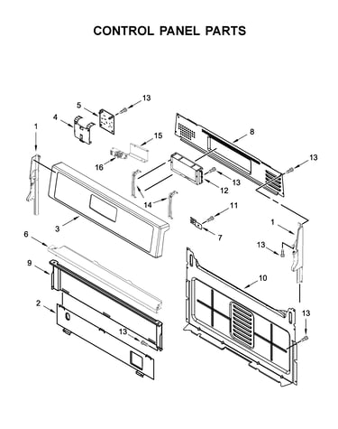 Control panel parts