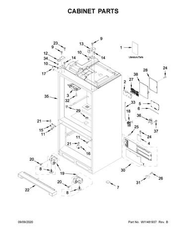 Cabinet parts
