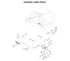 KitchenAid KRMF706EBS04 freezer liner parts diagram
