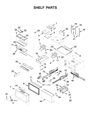 Shelf parts
