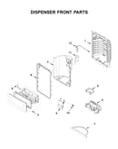Dispenser front parts
