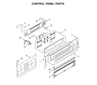 KitchenAid KFGG500EWH3 control panel parts diagram