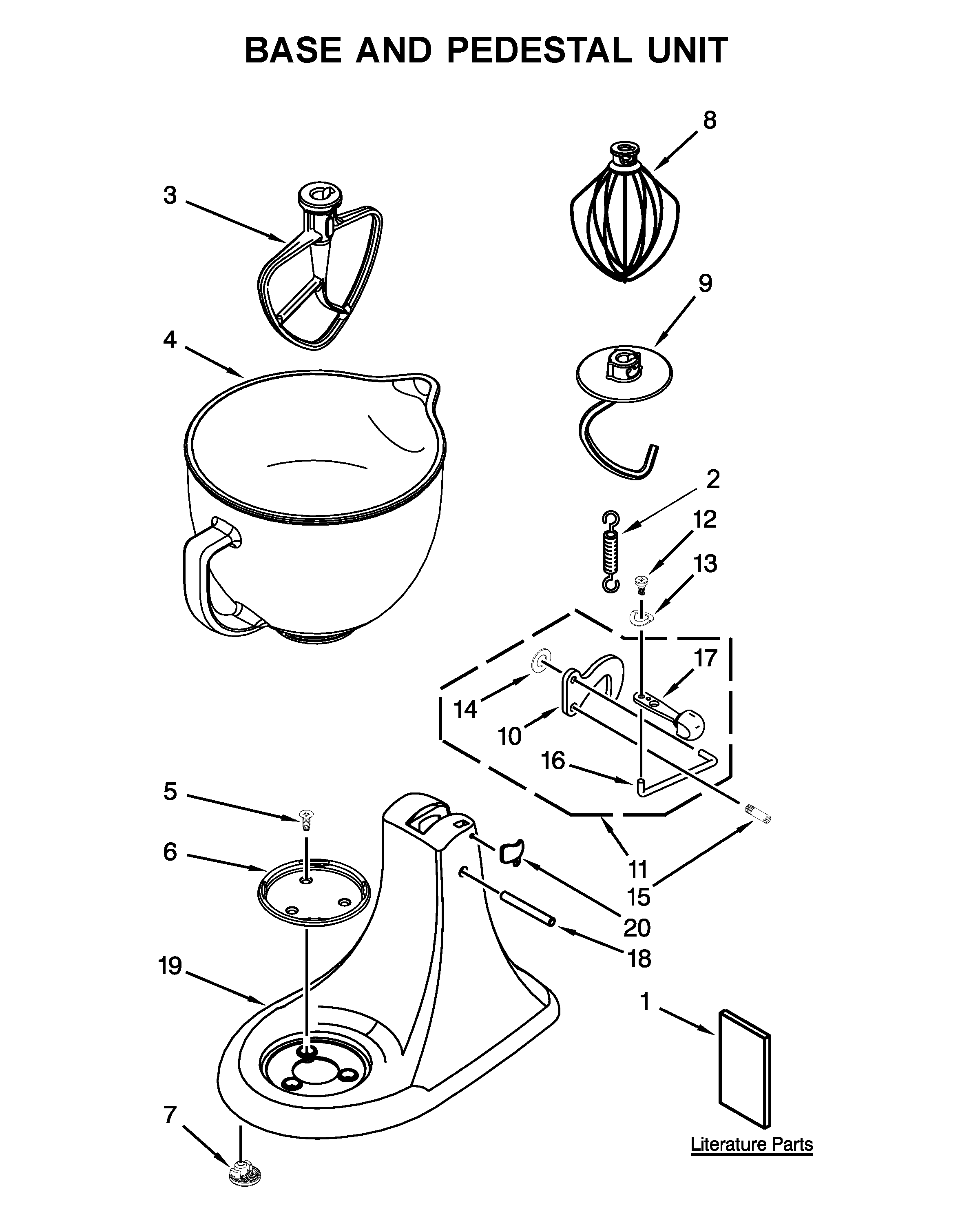 BASE AND PEDESTAL UNIT