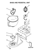 Base and pedestal unit