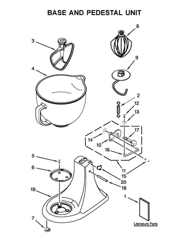 Base and pedestal unit