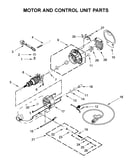 Motor and control unit parts
