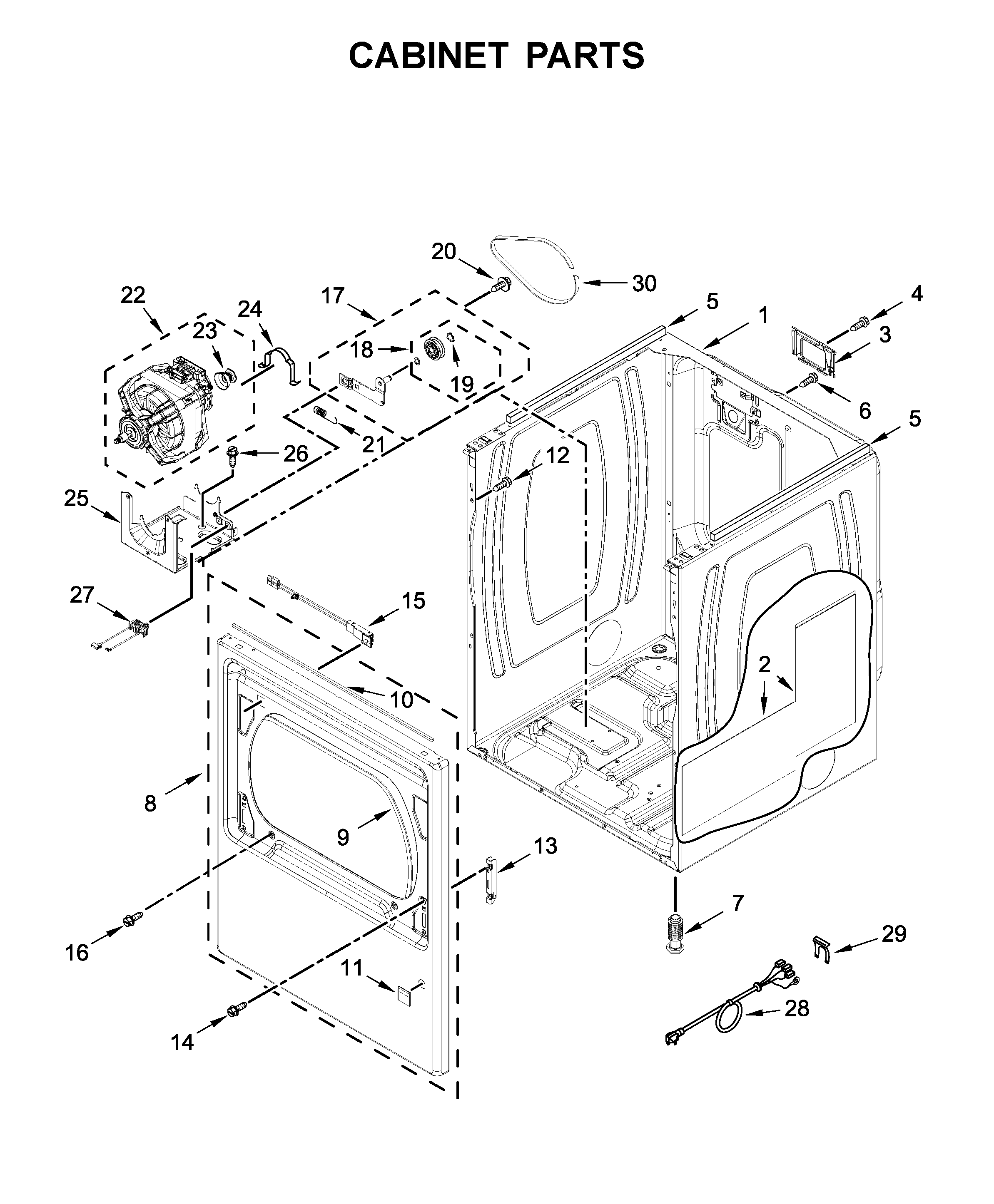 Cabinet parts