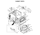 Whirlpool WGD4850HW1 cabinet parts diagram