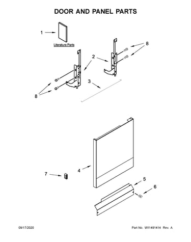 Door and panel parts