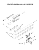 Control panel and latch parts