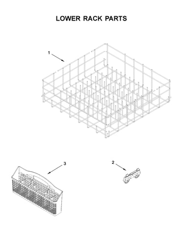 Lower rack parts