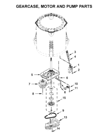 Gearcase, motor and pump parts