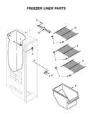Freezer liner parts
