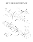 Motor and ice container parts