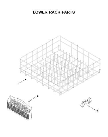 Lower rack parts