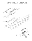 Control panel and latch parts