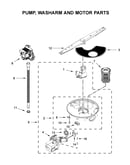 Pump, washarm and motor parts