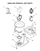 Base and pedestal unit parts