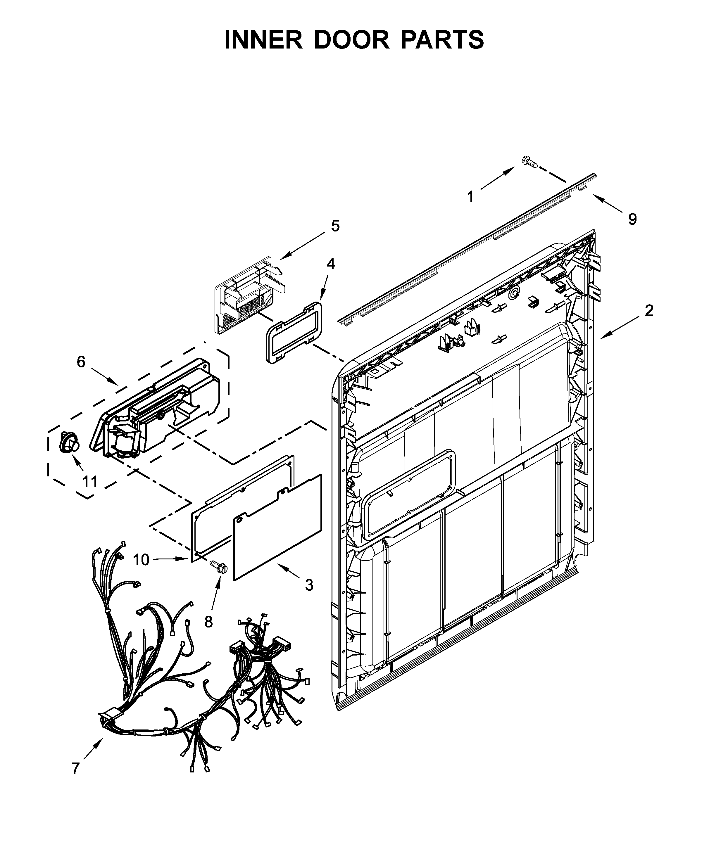 Inner door parts
