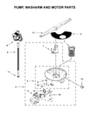 Pump, washarm and motor parts