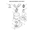 KitchenAid KSM150PSFL0 base and pedestal unit parts diagram