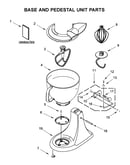 Base and pedestal unit parts