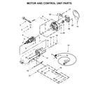 KitchenAid KSM150PSVB0 motor and control unit parts diagram