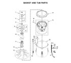 Maytag MVWP575GW1 basket and tub parts diagram