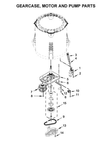 Gearcase, motor and pump parts