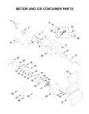 Motor and ice container parts