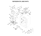 KitchenAid KRFF507HPS02 refrigerator liner parts diagram