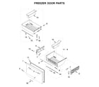 KitchenAid KRFF507HBS02 freezer door parts diagram