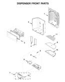 Dispenser front parts