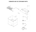 KitchenAid KRFF507HPS02 icemaker and ice container parts diagram