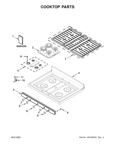 Cooktop parts