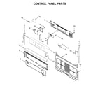 Whirlpool WFG535S0JV1 control panel parts diagram