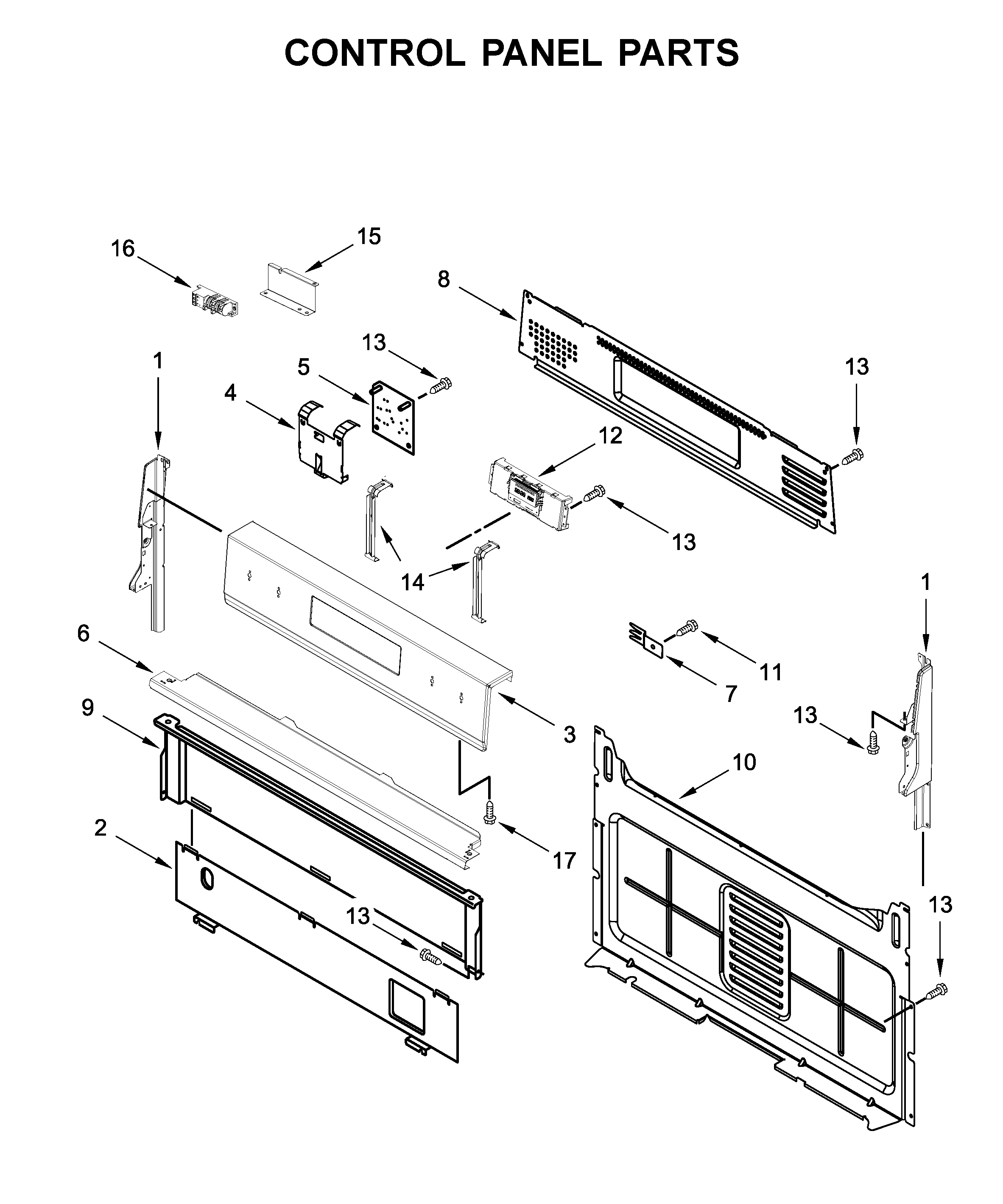 Control panel parts