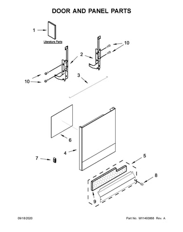 Door and panel parts