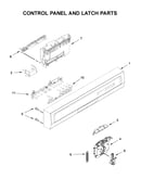 Control panel and latch parts